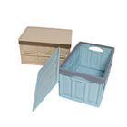 Ящик для хранения Мультисцена с крышкой складывая пластиковый, Washable складные Totes с крышкой