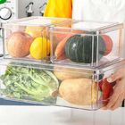 Организатор холодильника 4 ПК Stackable пластиковый ясный установил хранение еды кухни